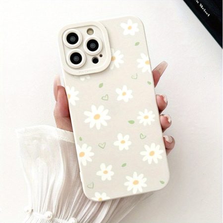 A Soft TPU Phone Case with a Spring Flower Pattern That Is Drop-Resistant And Waterproof, Compatible with Iphone 11/12/13/14/15/16/Pro Series/Promax Series/Plus Series.